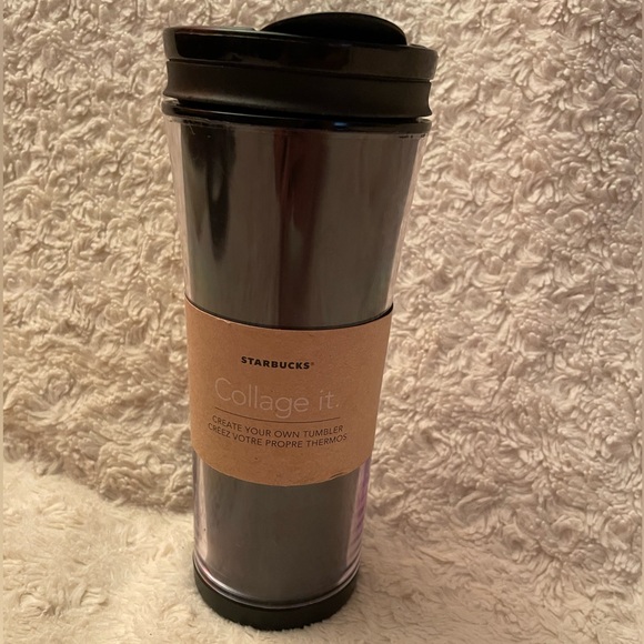Starbucks NWT Collage It Customizable Travel Mug Commuter Cup 16oz 2011 - Picture 3 of 7
